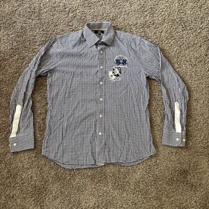 La Martina Slim Fit long Sleeve Shirt Medium M Polo Style